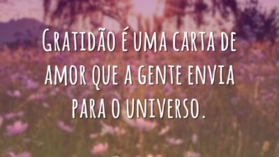 Gratidão é uma carta