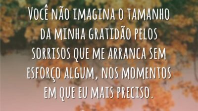 Gratidão pelos sorrisos