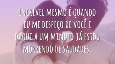 Incrível mesmo é quando eu me despeço de você e daqui a&hellip;