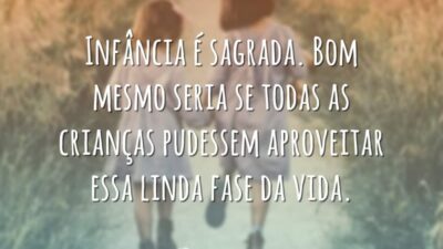 Infância é sagrada. Bom mesmo seria se todas as crianças pudessem aproveitar&hellip;
