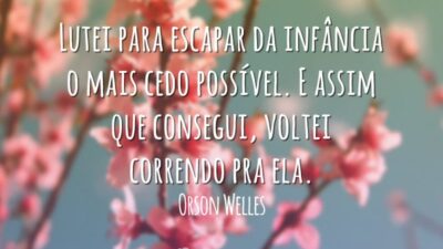 Lutei para escapar da infância o mais cedo possível. E assim que&hellip;