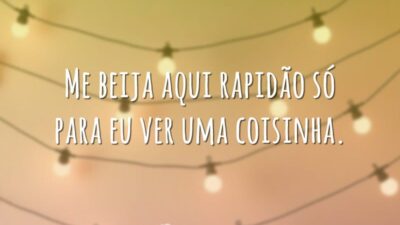 Me beija aqui rapidão