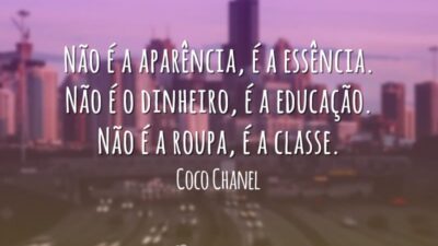 Não é a aparência