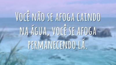 Não permaneça na água