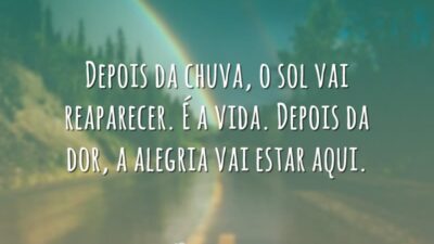 O sol vai reaparecer