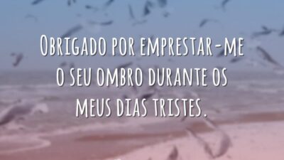 Obrigado pelo ombro