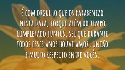 Parabenizo com orgulho