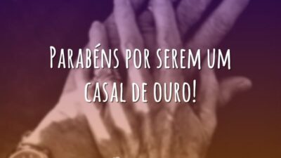 Parabéns, casal de ouro