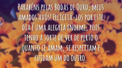 Parabéns, meus amados avós
