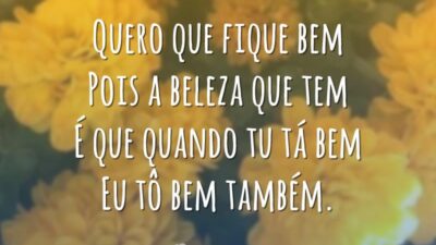 Quero que fique bem