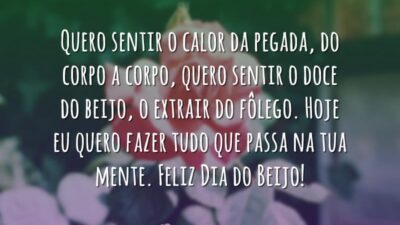 Quero sentir o calor da pegada, do corpo a corpo, quero sentir&hellip;