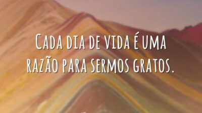 Razão para sermos gratos