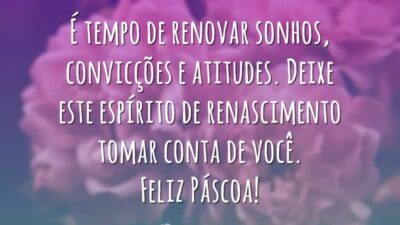 Tempo de renovar sonhos