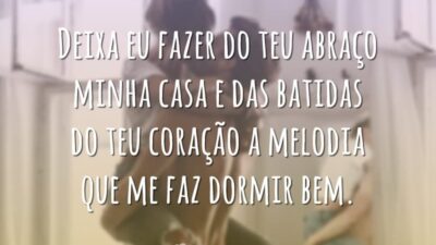 Teu abraço, minha casa