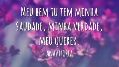 Tu tem minha saudade