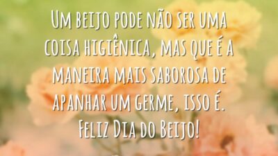 Um beijo pode não ser uma coisa higiênica, mas que é a&hellip;