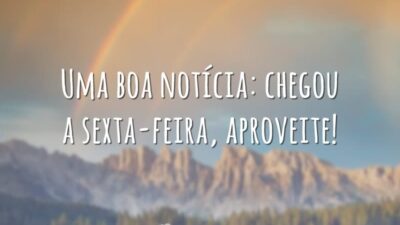 Uma boa notícia