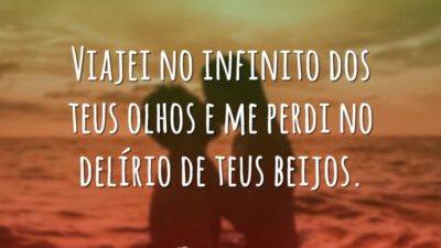 Viajei no infinito dos teus olhos e me perdi no delírio de&hellip;