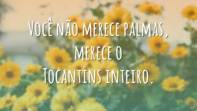 Você não merece palmas