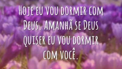 Vou dormir com Deus