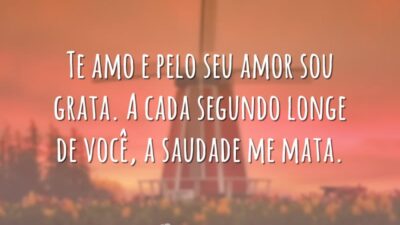 A saudade me mata