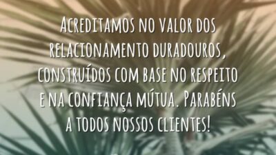 Acreditamos no valor dos relacionamento duradouros, construídos com base no respeito e&hellip;