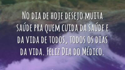 Desejo muita saúde