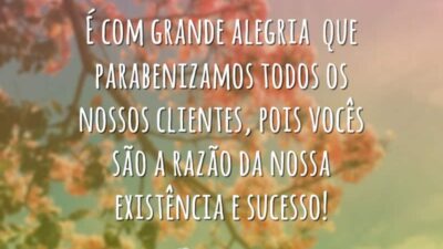 É com grande alegria que parabenizamos todos os nossos clientes, pois vocês&hellip;
