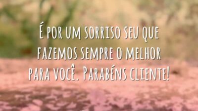 É por um sorriso seu que fazemos sempre o melhor para você.&hellip;