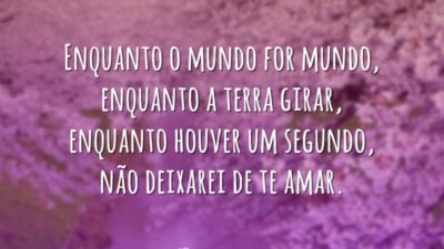 Não deixarei de amar