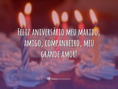 Feliz aniversário, meu marido