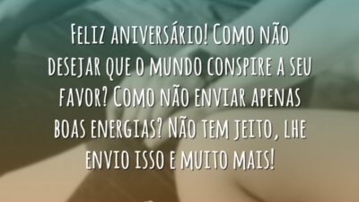 Feliz aniversário, meu querido