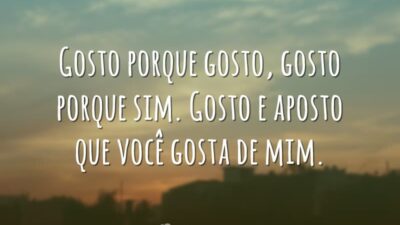 Gosto porque gosto