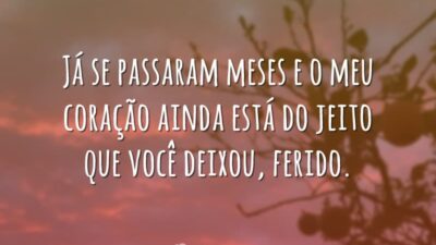 Já se passaram meses