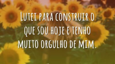 Lutei para construir o que sou hoje e tenho muito orgulho de&hellip;