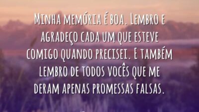 Minha memória é boa