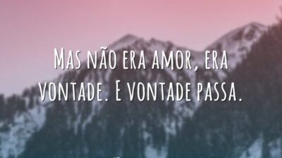 Não era amor
