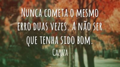 Não erre duas vezes