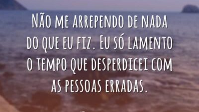 Não me arrependo