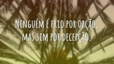 Ninguém é frio