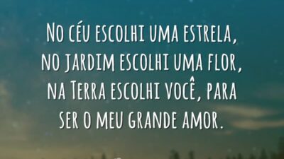 Escolhi uma estrela