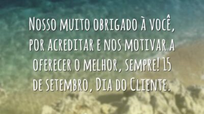 Nosso muito obrigado à você, por acreditar e nos motivar a oferecer&hellip;