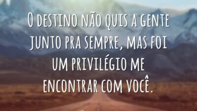 O destino não quis
