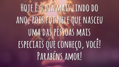 Hoje é o dia mais lindo