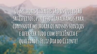 Os melhores clientes são os que estão satisfeitos, por isso trabalhamos para&hellip;