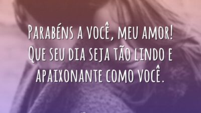 Parabéns a você, amor