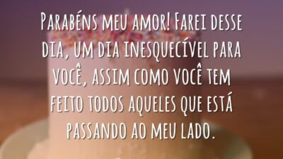 Parabéns, amor