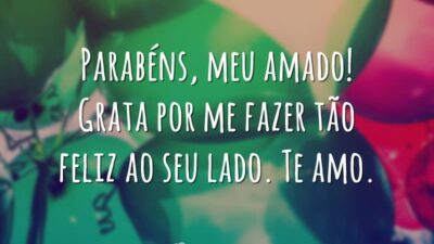 Parabéns, meu amado
