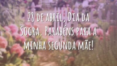 Parabéns, minha segunda mãe