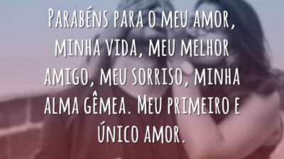 Parabéns, minha vida